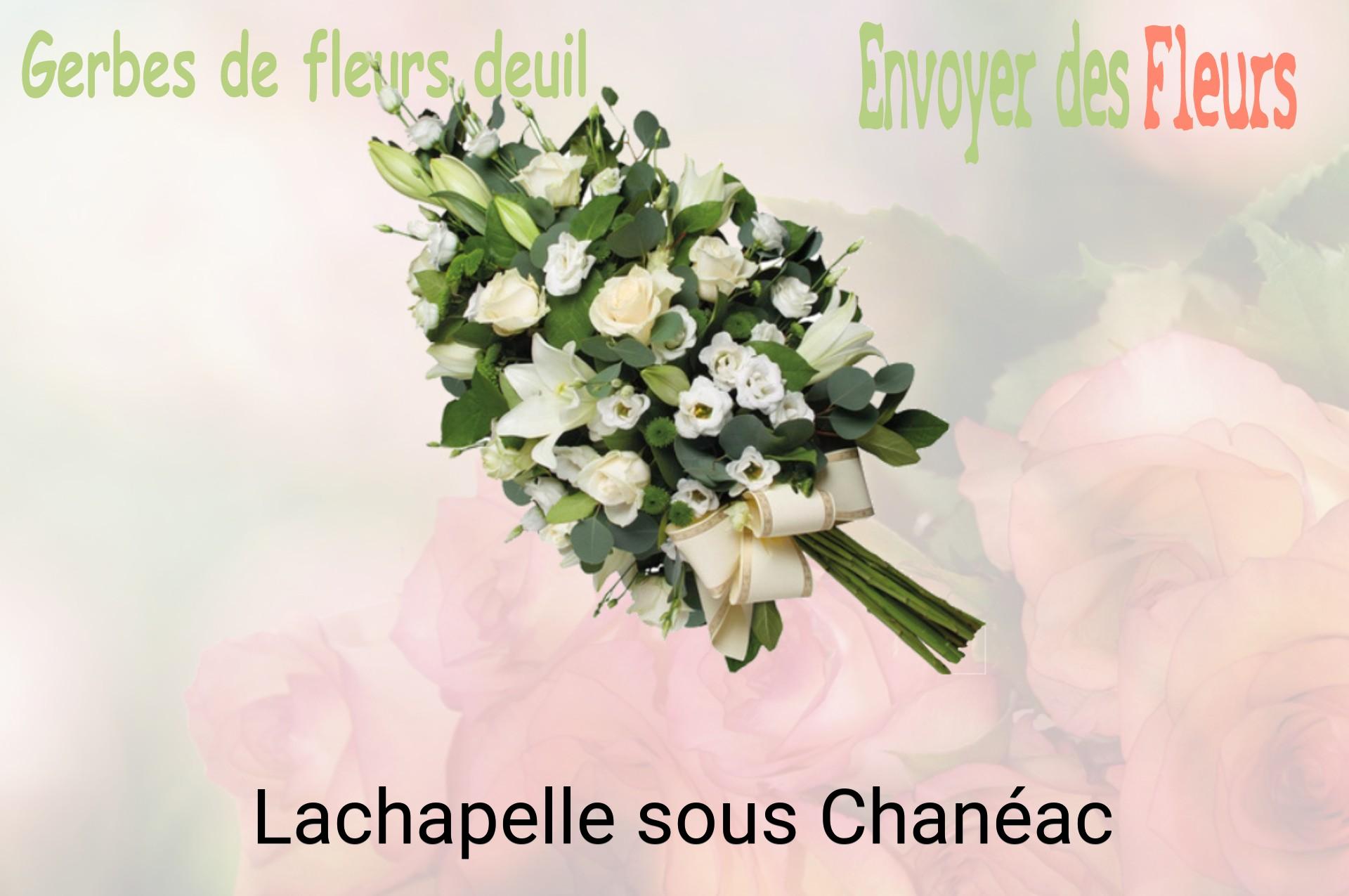 Gerbe de fleurs de deuil livrée à Lachapelle-sous-Chanéac